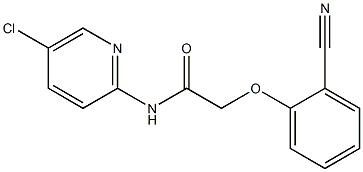 N-(5-chloropyridin-2-yl)-2-(2-cyanophenoxy)acetamide Struktur