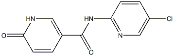 N-(5-chloropyridin-2-yl)-6-oxo-1,6-dihydropyridine-3-carboxamide Struktur