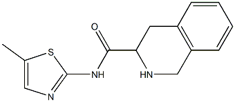 N-(5-methyl-1,3-thiazol-2-yl)-1,2,3,4-tetrahydroisoquinoline-3-carboxamide Struktur