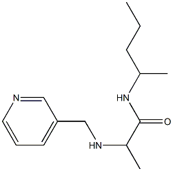 N-(pentan-2-yl)-2-[(pyridin-3-ylmethyl)amino]propanamide Struktur