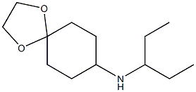 N-(pentan-3-yl)-1,4-dioxaspiro[4.5]decan-8-amine Struktur