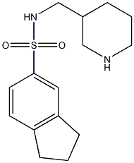 N-(piperidin-3-ylmethyl)-2,3-dihydro-1H-indene-5-sulfonamide Struktur