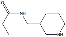 N-(piperidin-3-ylmethyl)propanamide Struktur