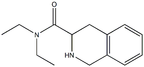 N,N-diethyl-1,2,3,4-tetrahydroisoquinoline-3-carboxamide Struktur