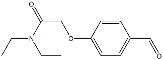 N,N-diethyl-2-(4-formylphenoxy)acetamide Struktur