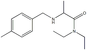 N,N-diethyl-2-{[(4-methylphenyl)methyl]amino}propanamide Struktur