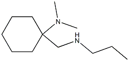 N,N-dimethyl-1-[(propylamino)methyl]cyclohexan-1-amine Struktur