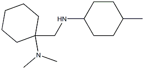 N,N-dimethyl-1-{[(4-methylcyclohexyl)amino]methyl}cyclohexan-1-amine Struktur