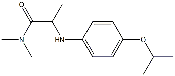 N,N-dimethyl-2-{[4-(propan-2-yloxy)phenyl]amino}propanamide Struktur