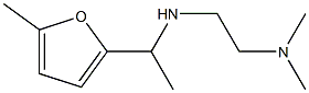 N,N-dimethyl-N'-[1-(5-methyl-2-furyl)ethyl]ethane-1,2-diamine Struktur