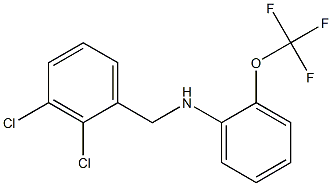 N-[(2,3-dichlorophenyl)methyl]-2-(trifluoromethoxy)aniline Struktur