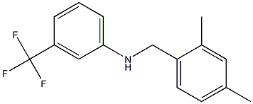 N-[(2,4-dimethylphenyl)methyl]-3-(trifluoromethyl)aniline Struktur