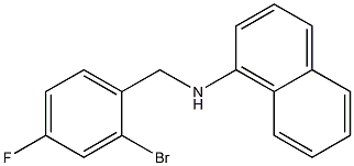 N-[(2-bromo-4-fluorophenyl)methyl]naphthalen-1-amine Struktur