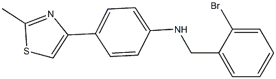 N-[(2-bromophenyl)methyl]-4-(2-methyl-1,3-thiazol-4-yl)aniline Struktur