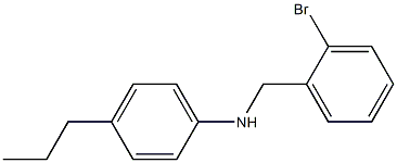 N-[(2-bromophenyl)methyl]-4-propylaniline Struktur