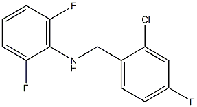 N-[(2-chloro-4-fluorophenyl)methyl]-2,6-difluoroaniline Struktur