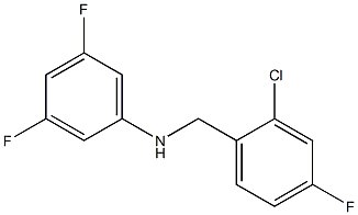 N-[(2-chloro-4-fluorophenyl)methyl]-3,5-difluoroaniline Struktur