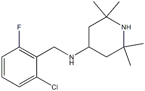 N-[(2-chloro-6-fluorophenyl)methyl]-2,2,6,6-tetramethylpiperidin-4-amine Struktur