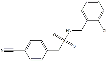 N-[(2-chlorophenyl)methyl](4-cyanophenyl)methanesulfonamide Struktur