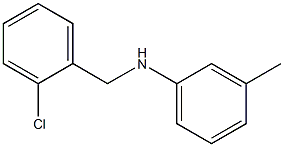 N-[(2-chlorophenyl)methyl]-3-methylaniline Struktur