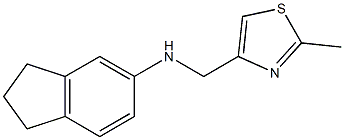 N-[(2-methyl-1,3-thiazol-4-yl)methyl]-2,3-dihydro-1H-inden-5-amine Struktur