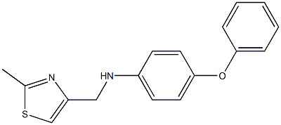 N-[(2-methyl-1,3-thiazol-4-yl)methyl]-4-phenoxyaniline Struktur