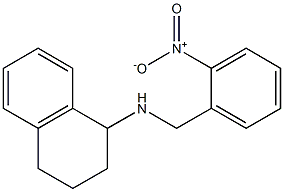 N-[(2-nitrophenyl)methyl]-1,2,3,4-tetrahydronaphthalen-1-amine Struktur