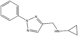 N-[(2-phenyl-2H-1,2,3-triazol-4-yl)methyl]cyclopropanamine Struktur