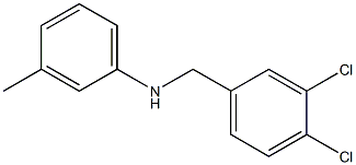 N-[(3,4-dichlorophenyl)methyl]-3-methylaniline Struktur