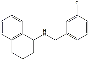 N-[(3-chlorophenyl)methyl]-1,2,3,4-tetrahydronaphthalen-1-amine Struktur