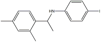 N-[1-(2,4-dimethylphenyl)ethyl]-4-iodoaniline Struktur