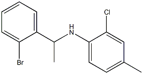 N-[1-(2-bromophenyl)ethyl]-2-chloro-4-methylaniline Struktur