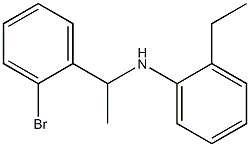 N-[1-(2-bromophenyl)ethyl]-2-ethylaniline Struktur