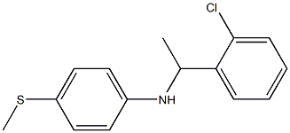 N-[1-(2-chlorophenyl)ethyl]-4-(methylsulfanyl)aniline Struktur