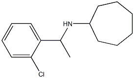 N-[1-(2-chlorophenyl)ethyl]cycloheptanamine Struktur