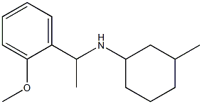 N-[1-(2-methoxyphenyl)ethyl]-3-methylcyclohexan-1-amine Struktur