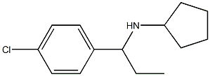 N-[1-(4-chlorophenyl)propyl]cyclopentanamine Struktur