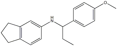 N-[1-(4-methoxyphenyl)propyl]-2,3-dihydro-1H-inden-5-amine Struktur