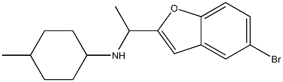 N-[1-(5-bromo-1-benzofuran-2-yl)ethyl]-4-methylcyclohexan-1-amine Struktur