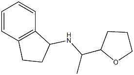 N-[1-(oxolan-2-yl)ethyl]-2,3-dihydro-1H-inden-1-amine Struktur