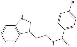 N-[2-(2,3-dihydro-1H-indol-3-yl)ethyl]-4-hydroxybenzamide Struktur