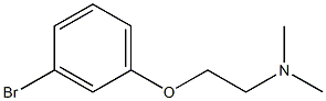 N-[2-(3-bromophenoxy)ethyl]-N,N-dimethylamine Struktur