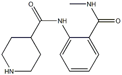 N-[2-(methylcarbamoyl)phenyl]piperidine-4-carboxamide Structure