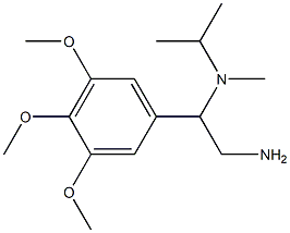 N-[2-amino-1-(3,4,5-trimethoxyphenyl)ethyl]-N-isopropyl-N-methylamine Struktur