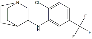 N-[2-chloro-5-(trifluoromethyl)phenyl]-1-azabicyclo[2.2.2]octan-3-amine Struktur