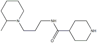 N-[3-(2-methylpiperidin-1-yl)propyl]piperidine-4-carboxamide Struktur