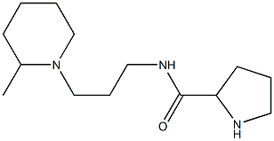 N-[3-(2-methylpiperidin-1-yl)propyl]pyrrolidine-2-carboxamide Struktur