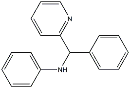 N-[phenyl(pyridin-2-yl)methyl]aniline Struktur