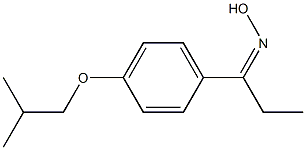 N-{1-[4-(2-methylpropoxy)phenyl]propylidene}hydroxylamine Struktur