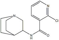 N-{1-azabicyclo[2.2.2]octan-3-yl}-2-chloropyridine-3-carboxamide Struktur